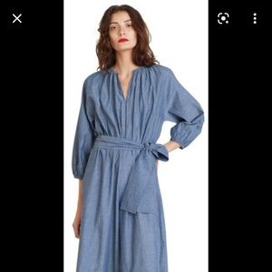 Apiece Apart Isla wide leg Jumpsuit Chambray